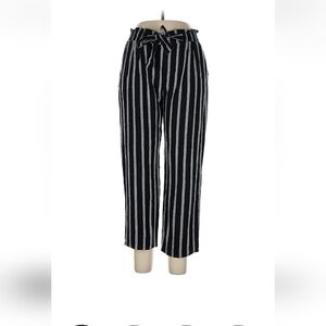 Ambiance Apparel Casual Striped Black and White Women's Pants